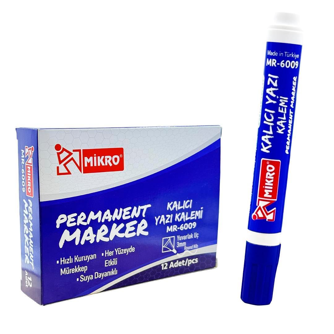 Mikro Mr-6009 Mavi Permanent MarkerMarkörler