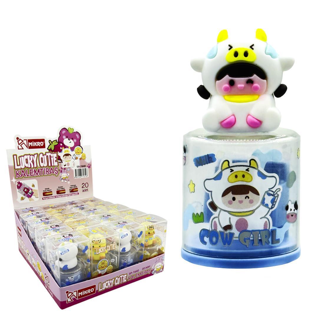 Mikro Sp-7440 Figürlü Pvc Kalemtıraş Lucky CutieKalemtraşlar