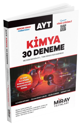 Miray Ayt Kimya 30 Deneme 2023Miray Ayt Kimya 30 Deneme 2023 - Kirtasiyem.netAYT