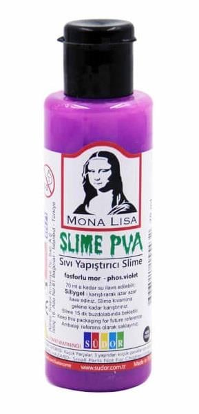 Monalisa Sıvı Slime 70 Ml Fosforlu Mor        --SL01-16Monalisa Sıvı Yapıştırıcı Slime 70 Ml Fosforlu Mor - Kirtasiyem NetSlime