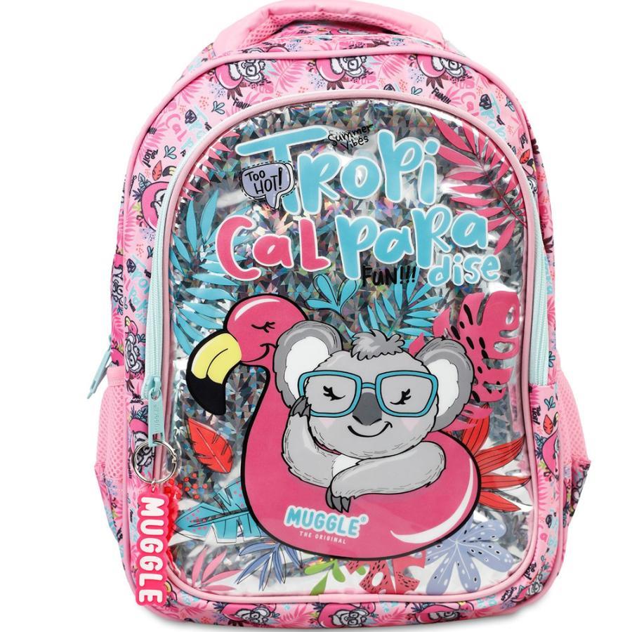 Muggle Mu-8904 Tropikal Pradice Pembe Okul ÇantasıMuggle Mu-8904 Tropikal Pradice Pembe Okul Çantası - Kirtasiyem.netOkul Çantaları