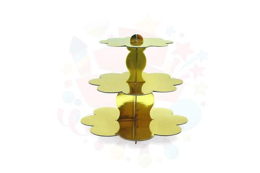 Nedi Stand Cupcake 3 Katlı Metalik AltınNedi Stand Cupcake 3 Katlı Metalik Altın - Kirtasiyem.netParti Malzemeleri