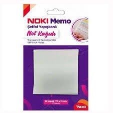 Noki Memo 75X75 Şeffaf Yapışkanlı Not Kağıdı 50 YaprakNoki Memo 75X75 Şeffaf Yapışkanlı Not Kağıdı 50 Yaprak - En Kaliteli Yapışkanlı Not Kağıtları Ürünleri | Kırtasiyem.netYapışkanlı Not Kağıtları