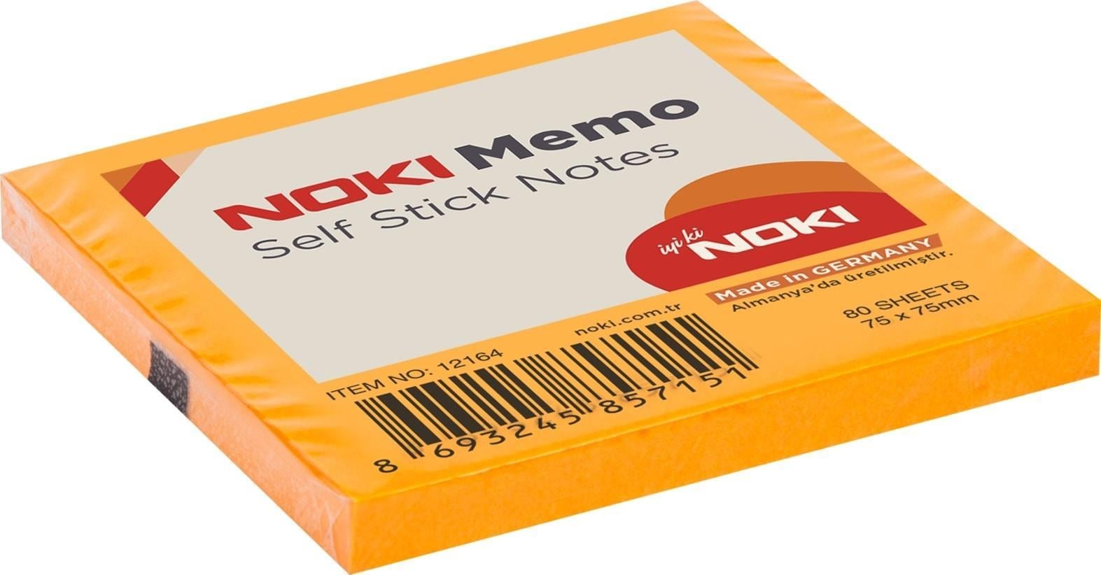 Noki Memo 75X75 Turuncu OrangeNoki Memo 75X75 Turuncu Orange - Kirtasiyem NetYapışkanlı Not Kağıtları