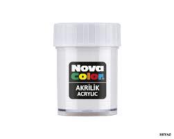 Nova Color Akrilik Boya Şişe 30 Cc Beyaz Nc-173Akrilik Boyalar	