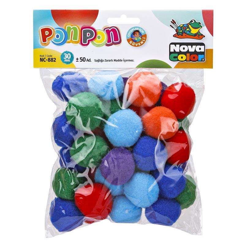 Nova Color Ponpon 30 Mm (50 Li) Nc-882Nova Color Ponpon 30 Mm (50 Li) Nc-882 - Kirtasiyem.netPonponlar