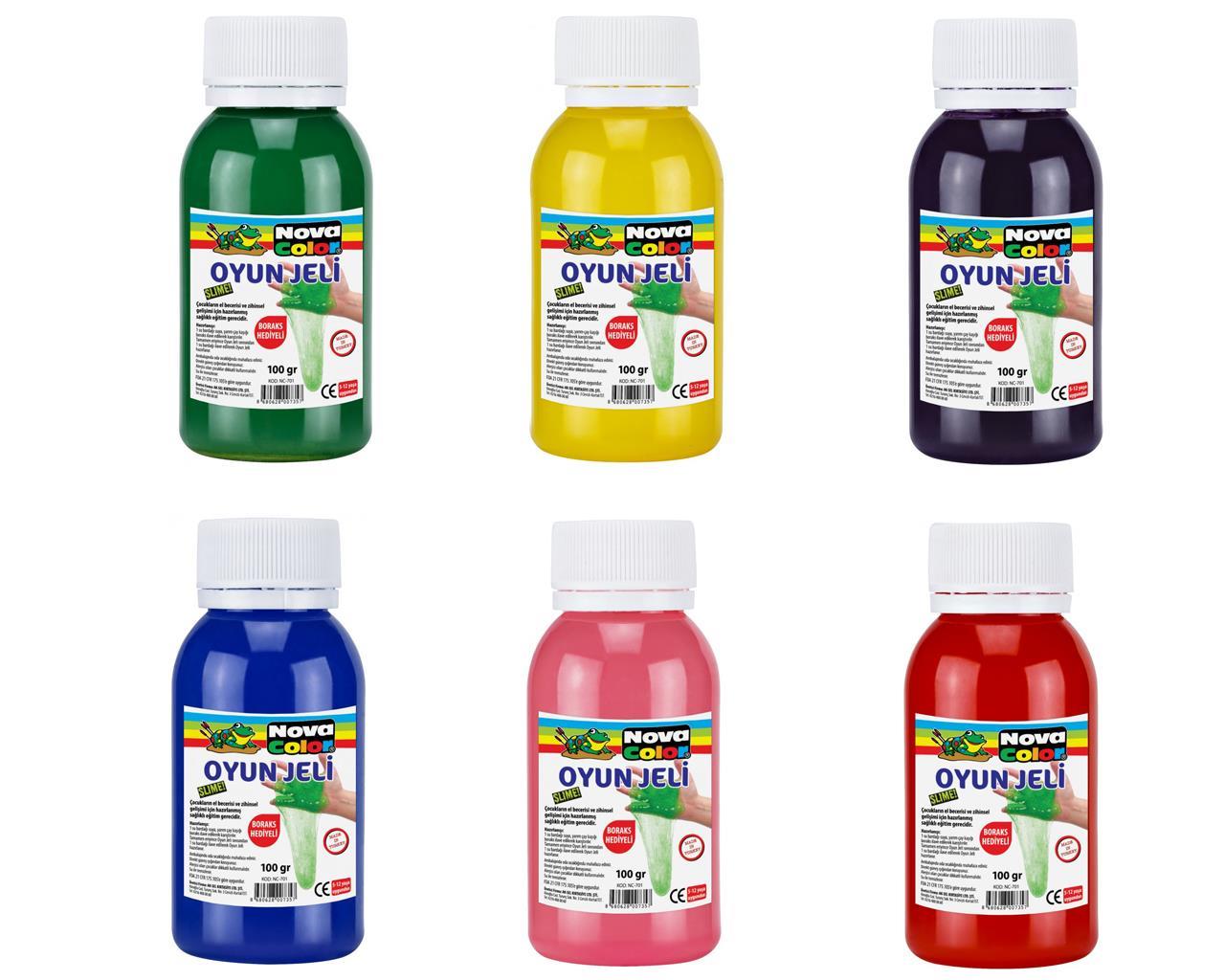 Nova Color Sıvı Yapıştırıcı Slime 6 Renk Seçeneği 100 Gr.Nova Color Sıvı Yapıştırıcı Slime 6 Renk Seçeneği 100 Gr. - Kirtasiyem.netSlime