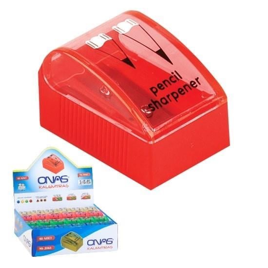 Onas Çiftli Kapaklı Kalemtraş Ns 2068-48(1 adet)Onas Çiftli Kapaklı Kalemtraş Ns 2068-48(1 adet) - Kirtasiyem.netKalemtraşlar
