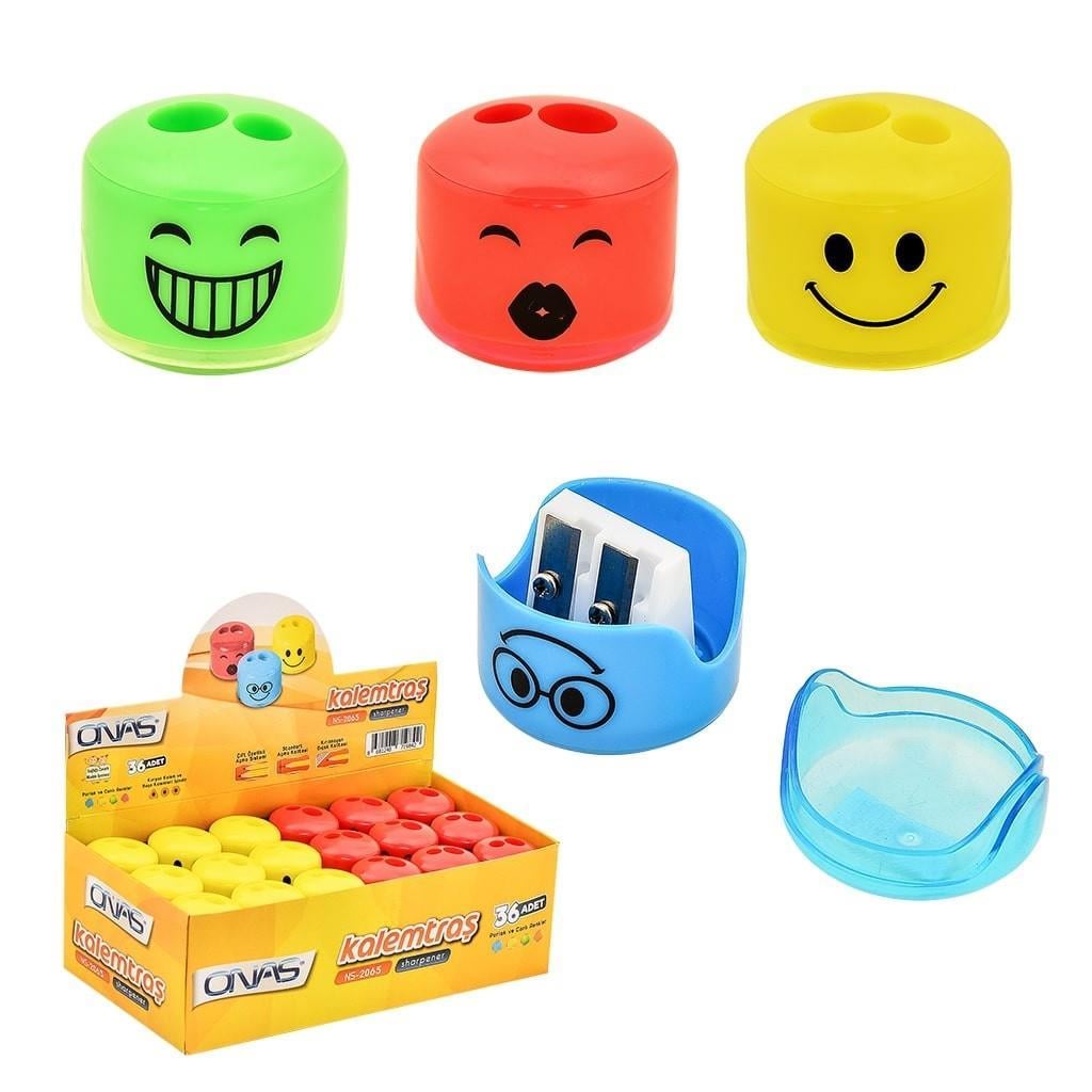 Onas Emoji Kalemtraş Ns 2065-36(1 adet)Onas Emoji Kalemtraş Ns 2065-36(1 adet) - Kirtasiyem.netKalemtraşlar
