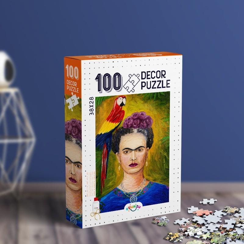 Oyunzu Decor Puzzle Frida Kahlo Yapıştırıcı ve İp Hediyeli (100 Parça)Oyunzu Decor Puzzle Frida Kahlo Yapıştırıcı ve İp Hediyeli (100 Parça) - Kirtasiyem.netYapbozlar