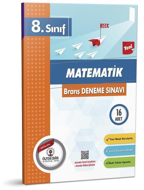 Özdebir 8.S. Matematik Branş Deneme SınavıDENEMELER