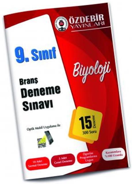 Özdebir 9. Sınıf Biyoloji Branş Deneme SınavıÖzdebir 9. Sınıf Biyoloji Branş Deneme Sınavı - Kirtasiyem.netDENEMELER