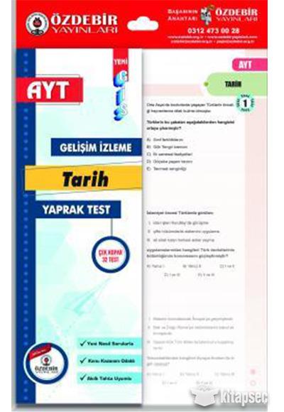 Özdebir  Ayt / Tarih Gis Yaprak TestÖzdebir  Ayt / Tarih Gis Yaprak Test - Kirtasiyem.netAYT