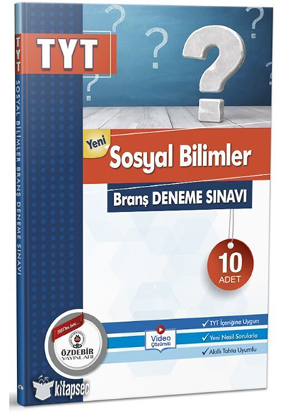 Özdebir  Tyt Sosyal B.. Branş Deneme SınavıÖzdebir  Tyt Sosyal B.. Branş Deneme Sınavı - Kirtasiyem.netDENEMELER