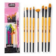 Pebeo 8'Li Fırça Seti ( DÜZ KESİK NO: 1/4, 3/8 - YELPAZE NO: 2 - ANGULAR NO: 1/4, 3/8 - KEDİ DİLİ NO: 6, 12 - ÇİZGİ FIRÇASI NO:Pebeo 8'Li Fırça Seti ( DÜZ KESİK NO: 1/4, 3/8 - YELPAZE NO: 2 - ANGULAR NO: 1/4, 3/8 - KEDİ DİLİ NO: 6, 12 - ÇİZGİ FIRÇASI NO: - Kirtasiyem.netDiğer Fırçalar