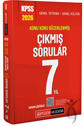 Pegem 2026 KPSS Genel Yetenek Genel Kültür Konu Konu Düzenlenmiş Tamamı Çözümlü Çıkmış Sorular 7 Yıl KPSS Hazırlık