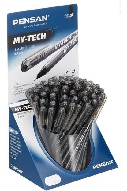 Pensan My Tech Tükenmez Kalem Siyah 60 lı StandPensan My Tech Tükenmez Kalem Siyah 60 lı Stand - Kirtasiyem.netTükenmez Kalemler
