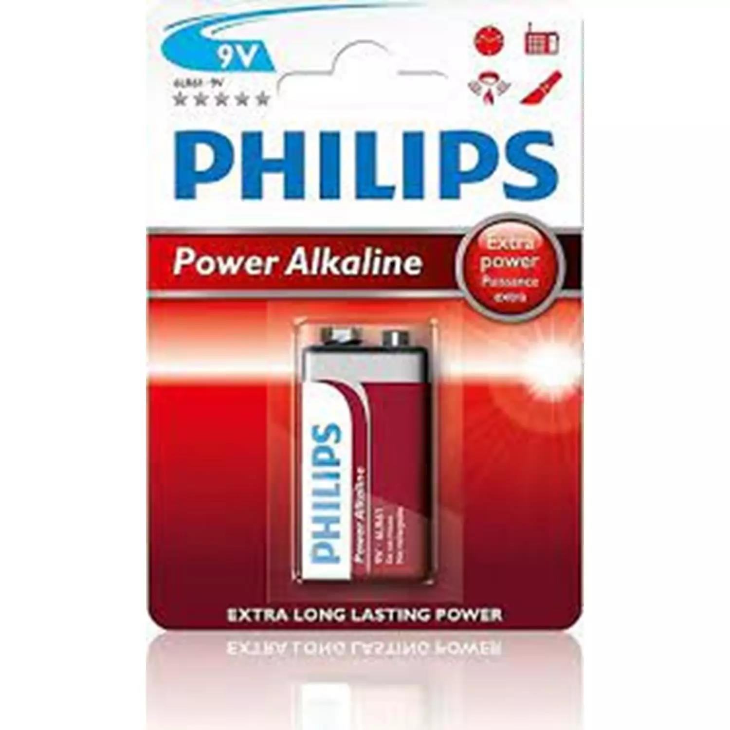 Philips 6Lr61A1B/10 Alkaline 9V X1 Pil