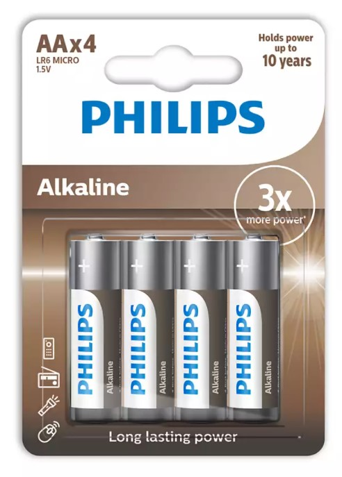 Philips Lr6A4B/10 Alkaline Aa 4X Kalem Pil  4 Lü