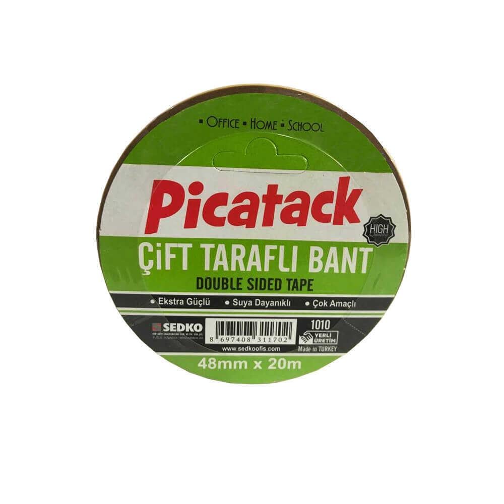 Picatack Çift Taraflı Bant 1010 48X20 KZ026Picatack Çift Taraflı Bant 1010 48X20 KZ026 - Kirtasiyem.netÇift Taraflı Bantlar