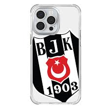 Piolent BJKCASE24003-iPhone13ProMax Beşiktaş Büyük Logo Şeffaf Telefon KılıfıTelefon