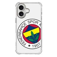 Piolent FBCASE24007-iPhone16ProMax Fenerbahçe Büyük Logo Şeffaf Telefon KılıfıTelefon