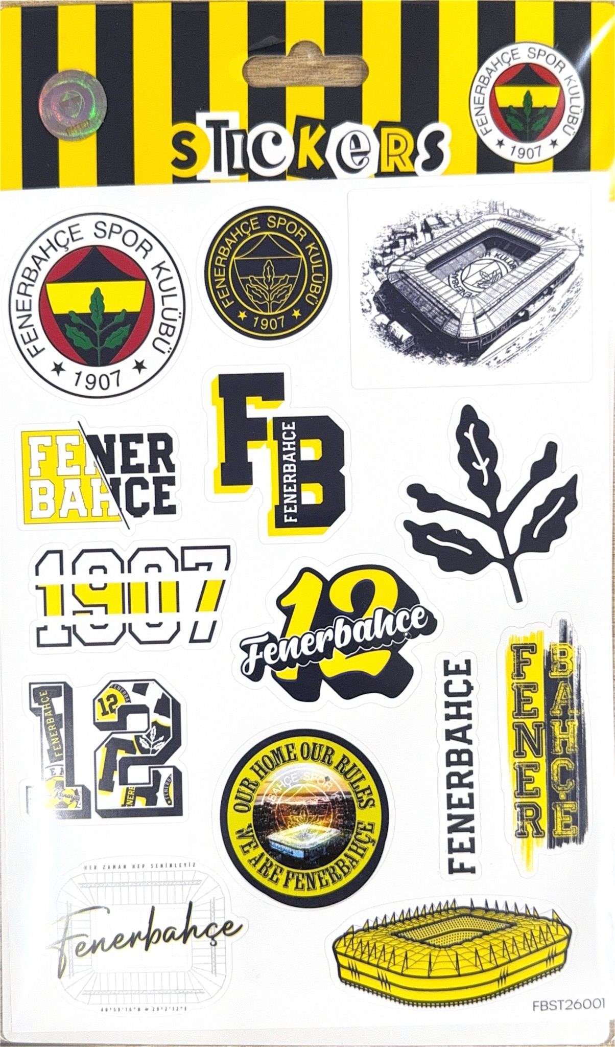 Piolent FBST26001 Fenerbahçe Stadyum Sticker SheetStickerlar
