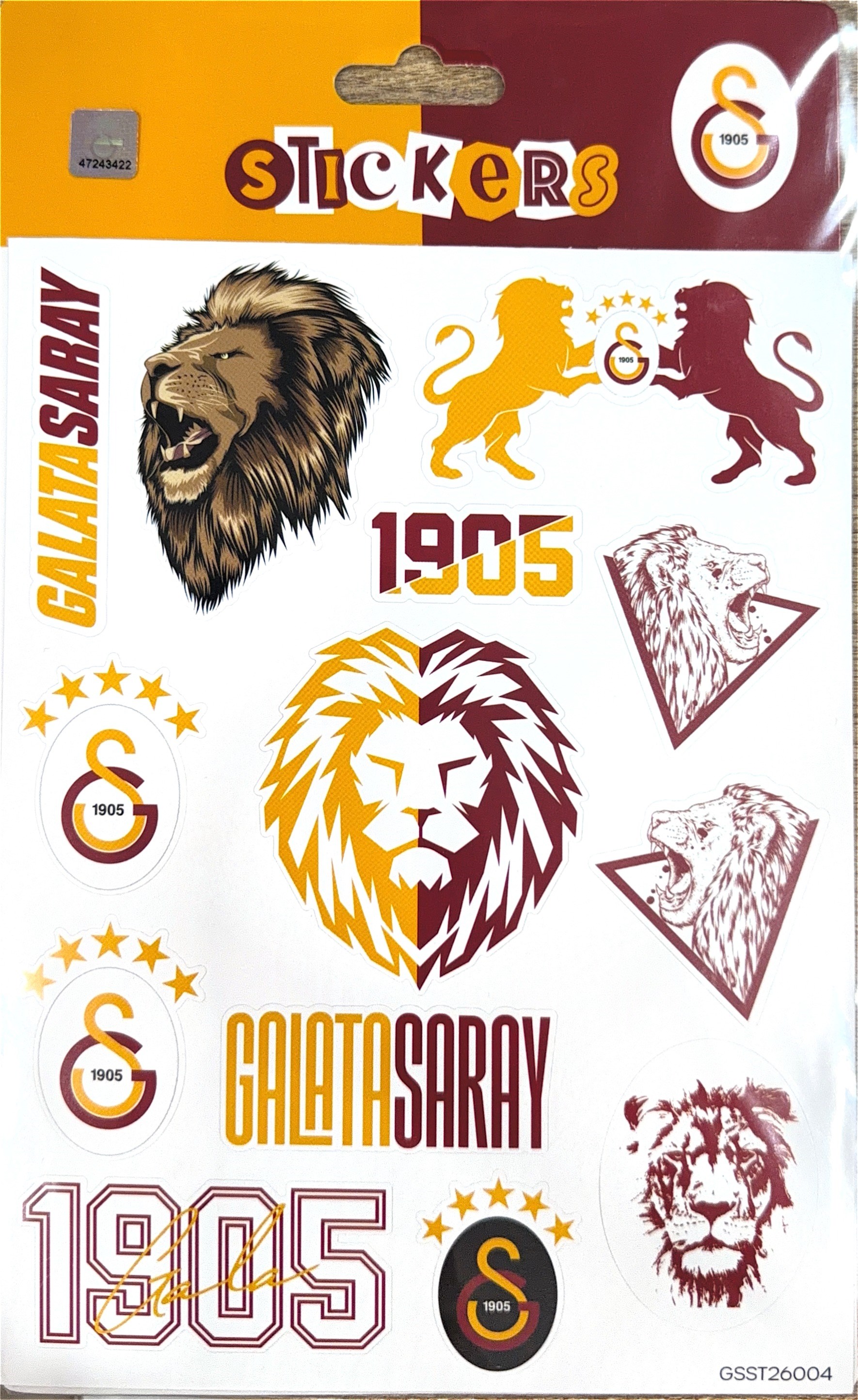 Piolent GSST26004 Aslan 1905 Sticker SheetStickerlar