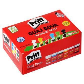 Pritt Guaj Boya - 6 Renk - 18 MlPritt Guaj Boya - 6 Renk - 18 Ml - Kirtasiyem.netGuaj Boyalar