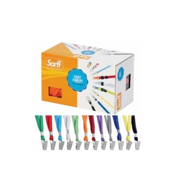 Sarff Eko Metal Klipsli Kart Askı İpi Siyah_50