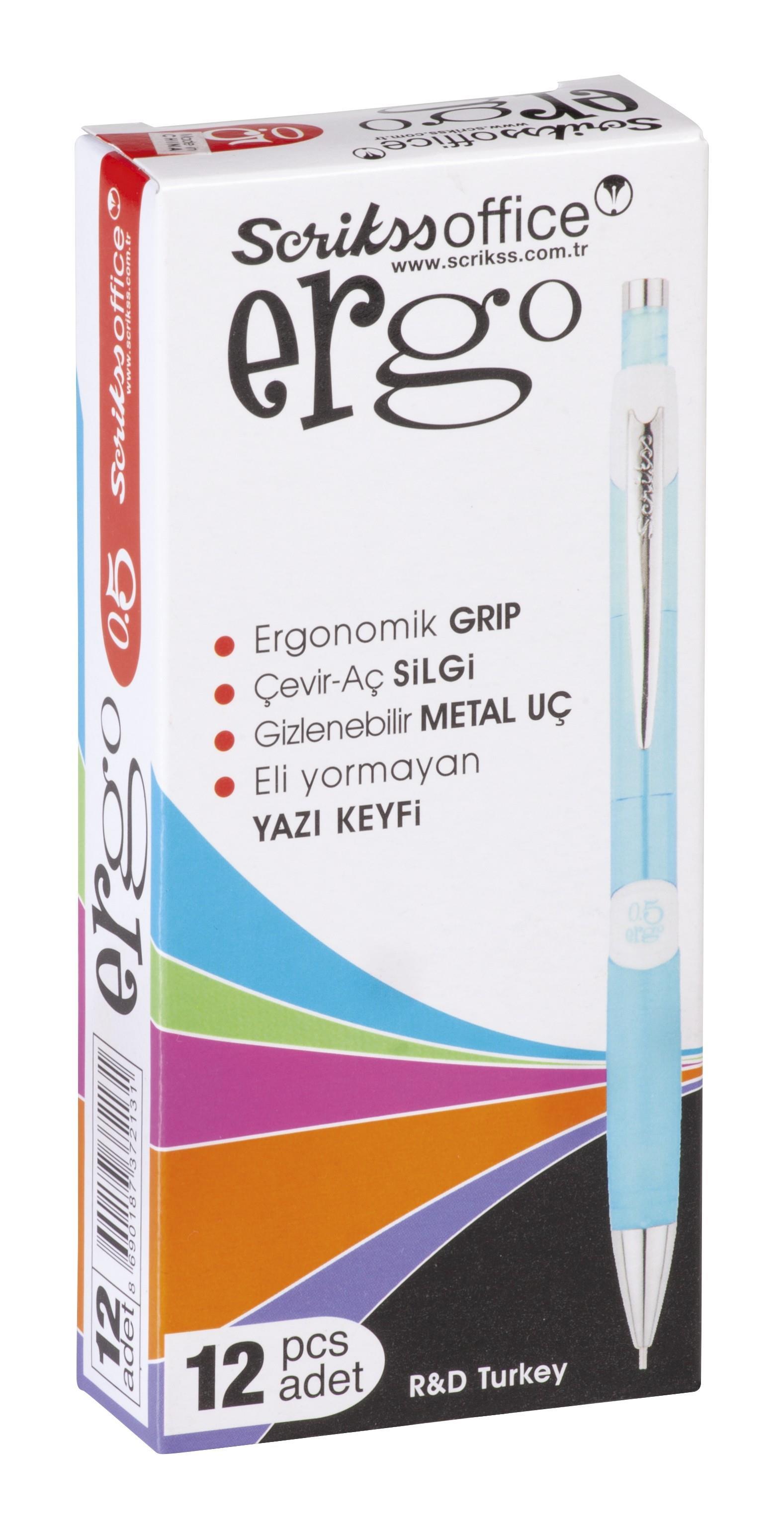 Scrikss Ergo Neon Versatil Kalem Kalem 0.5 Mm Mor_12Scrikss Ergo Neon Versatil Kalem Kalem 0.5 Mm Mor 12 Li Ambalaj - Kirtasiyem.netVersatil ( Uçlu ) Kalemler