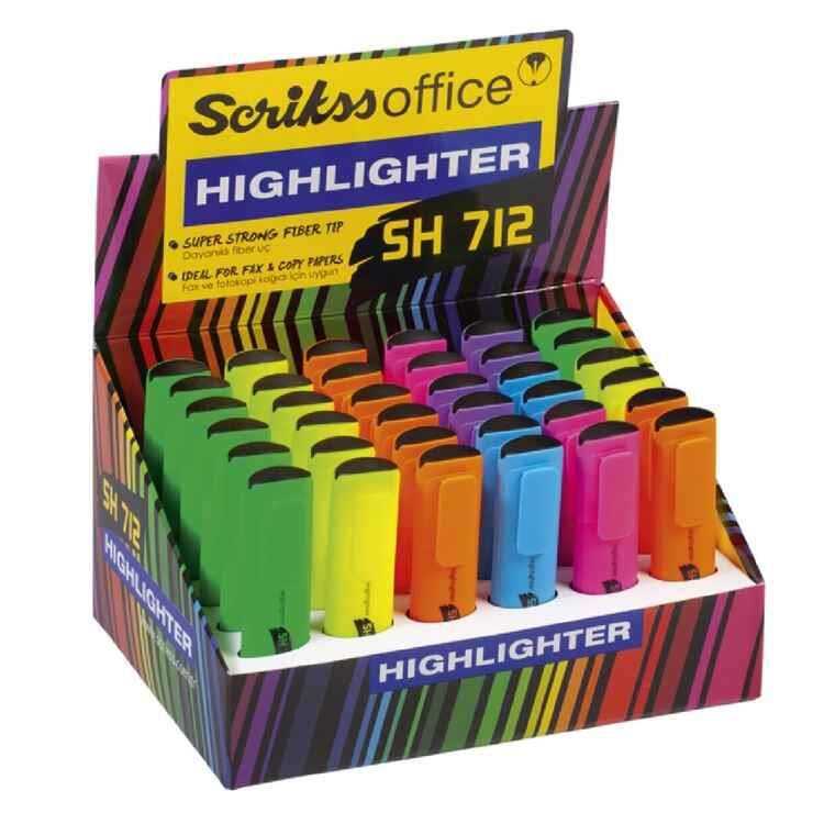 Scrikss Sh712 Fosforlu Kalem 36 Lık AmbalajScrikss Sh712 Fosforlu Kalem 36 Lık Ambalaj - Kirtasiyem.netFosforlu Kalemler