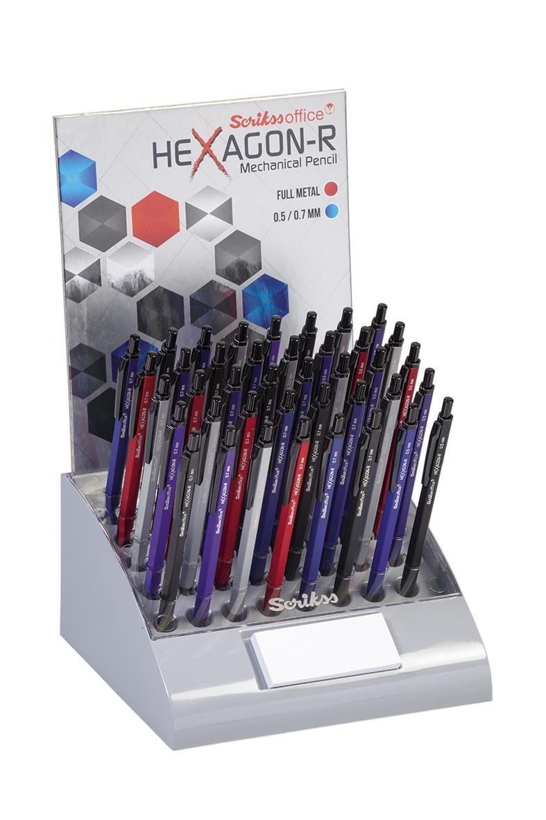 Scrikss Versatil Kalem Hexagon-R Standart Renkler 40 Lı StandScrikss Versatil Kalem Hexagon-R Standart Renkler 40 Lı Stand - Kirtasiyem.netVersatil ( Uçlu ) Kalemler