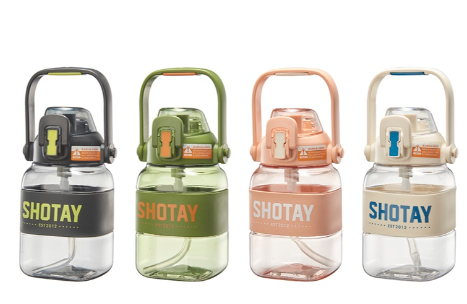 Shotay Rıbbon Grıp Matara 1000 Ml. (4 Ass.)Pastel Boyalar
