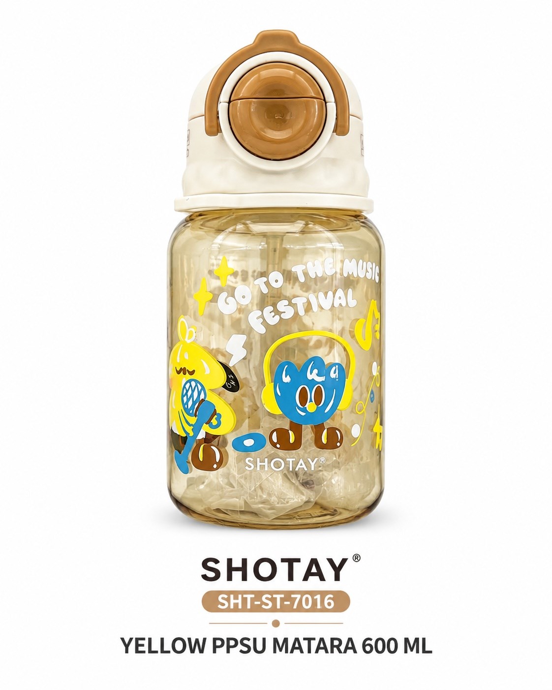 Shotay Yellow Ppsu Matara 600 Ml.  SHT-ST-7016Mataralar
