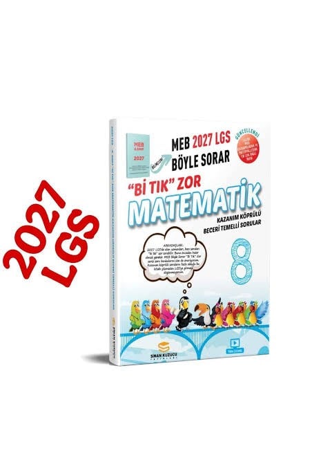 Sinan Kuzucu 8. Sınıf  Matematik Soru Bankası Bi Tık Zor Kazanım Köprülü 2027 Meb Böyle SorarTYT