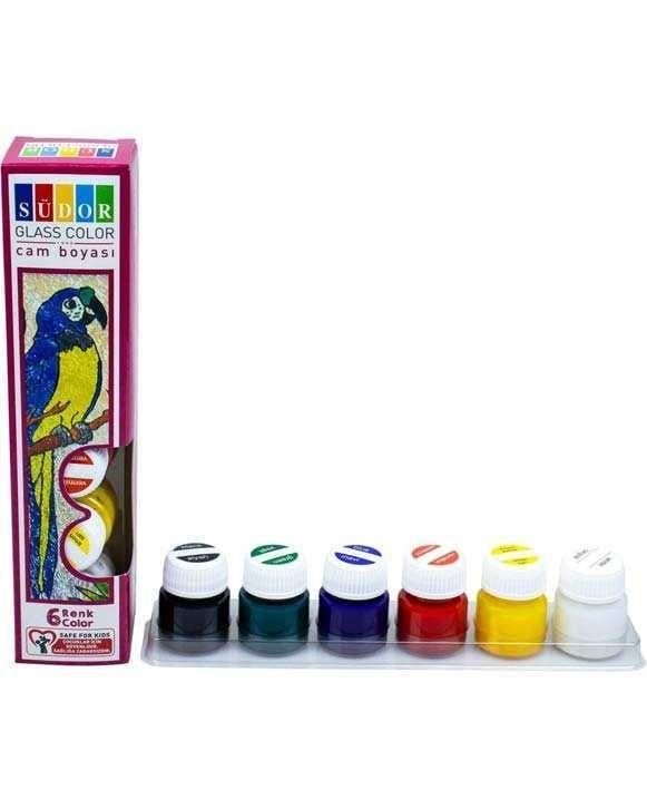 Südor Cam Boya Su Bazlı Set 6X20 Ml        --SD321SSüdor Cam Boya Su Bazlı Set 6X20 Ml        --SD321S - Kırtasiyem.netCam Boyaları