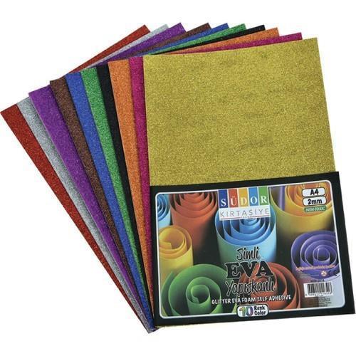Südor Eva 20X30 Cm 10 Renk Simli Yapışkanlı        --SK18Südor Eva 20X30 Cm 10 Renk Simli Yapışkanlı        --SK18 - Kirtasiyem.netEvalar