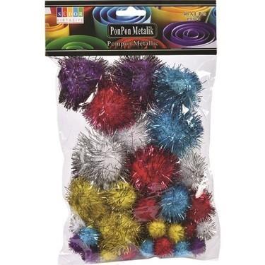 Südor Pon Pon Metalik 15-25-38 Mm 40'Lı        --SS13-2Südor Pon Pon Metalik 15-25-38 Mm 40'Lı        --SS13-2 - Kirtasiyem.netPonponlar