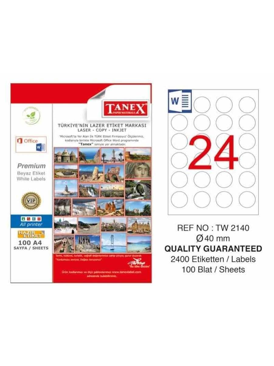 Tanex Bilgisayar Etiketi 40 Mm Tw-2140Tanex Bilgisayar Etiketi 40 Mm Tw-2140 - Kirtasiyem.netBilgisayar Etiketleri