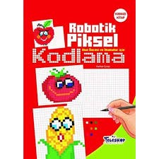 Teleskop Kırmızı Kitap - Robotik Piksel KodlamaEğitici Kitaplar