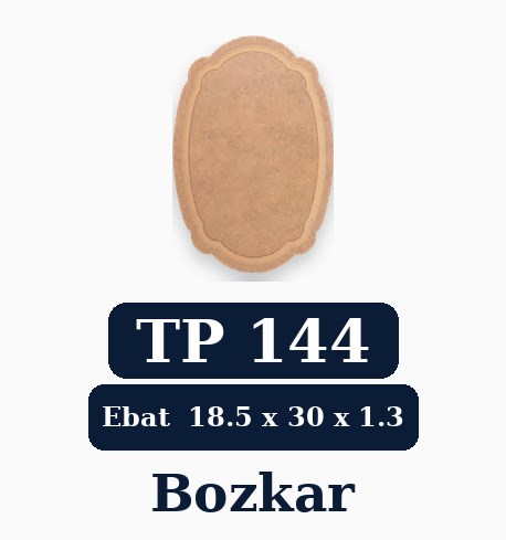 Tepsi Tp 144 Dalgalı Nişan Ahşap Ürünler