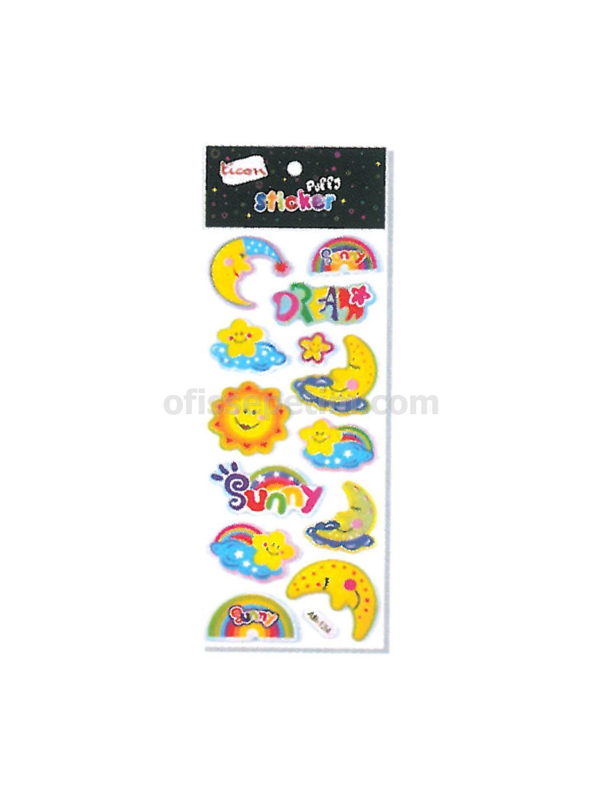Ticon Sticker Puffy Tps-44Ticon Sticker Puffy Tps-44 - Kirtasiyem NetStickerlar