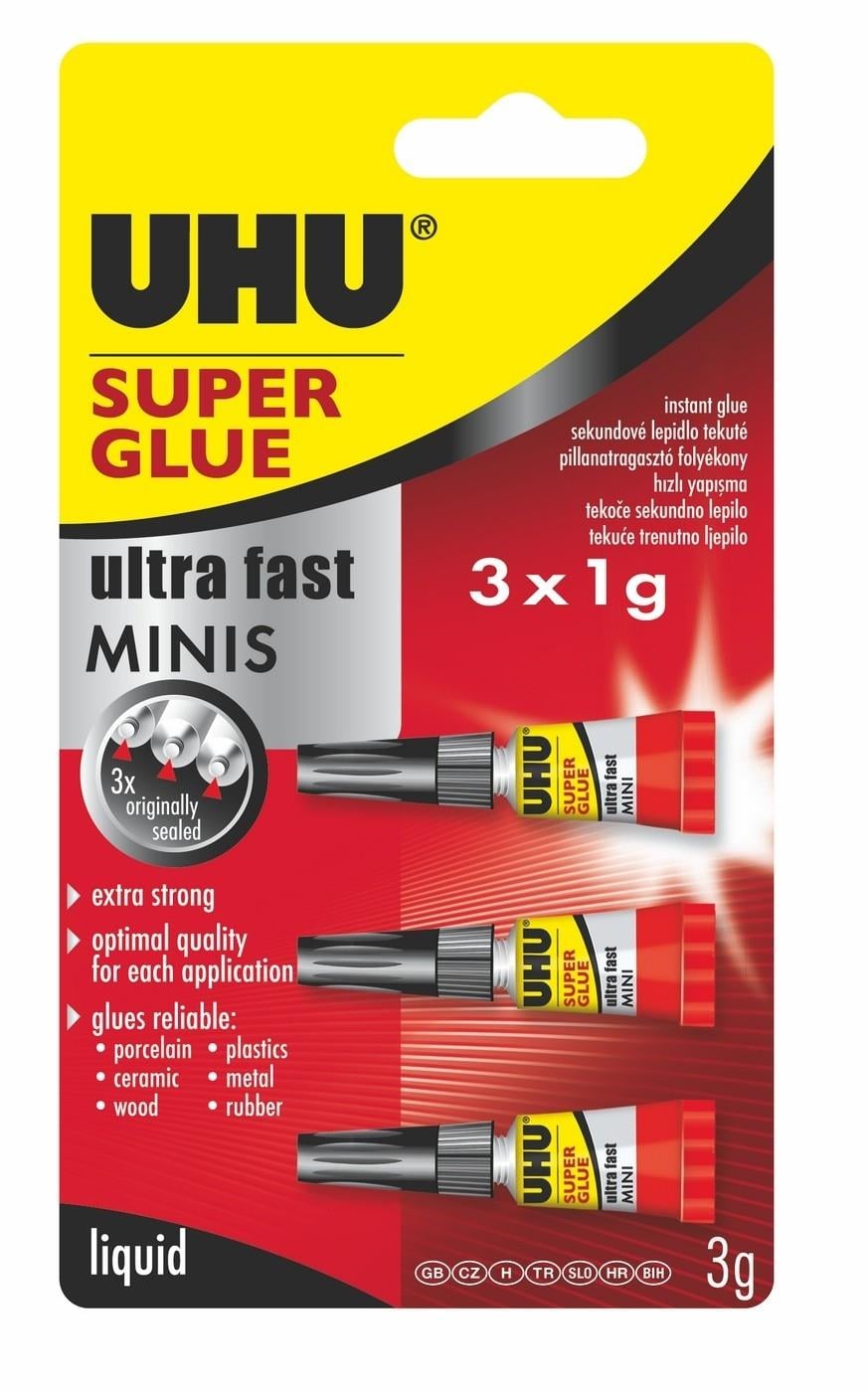 Uhu Japon Yapıştırıcı Super Glue 3 Lü MiniUhu Japon Yapıştırıcı Super Glue 3 Lü Mini - Kirtasiyem.netJapon Yapıştırıcılar