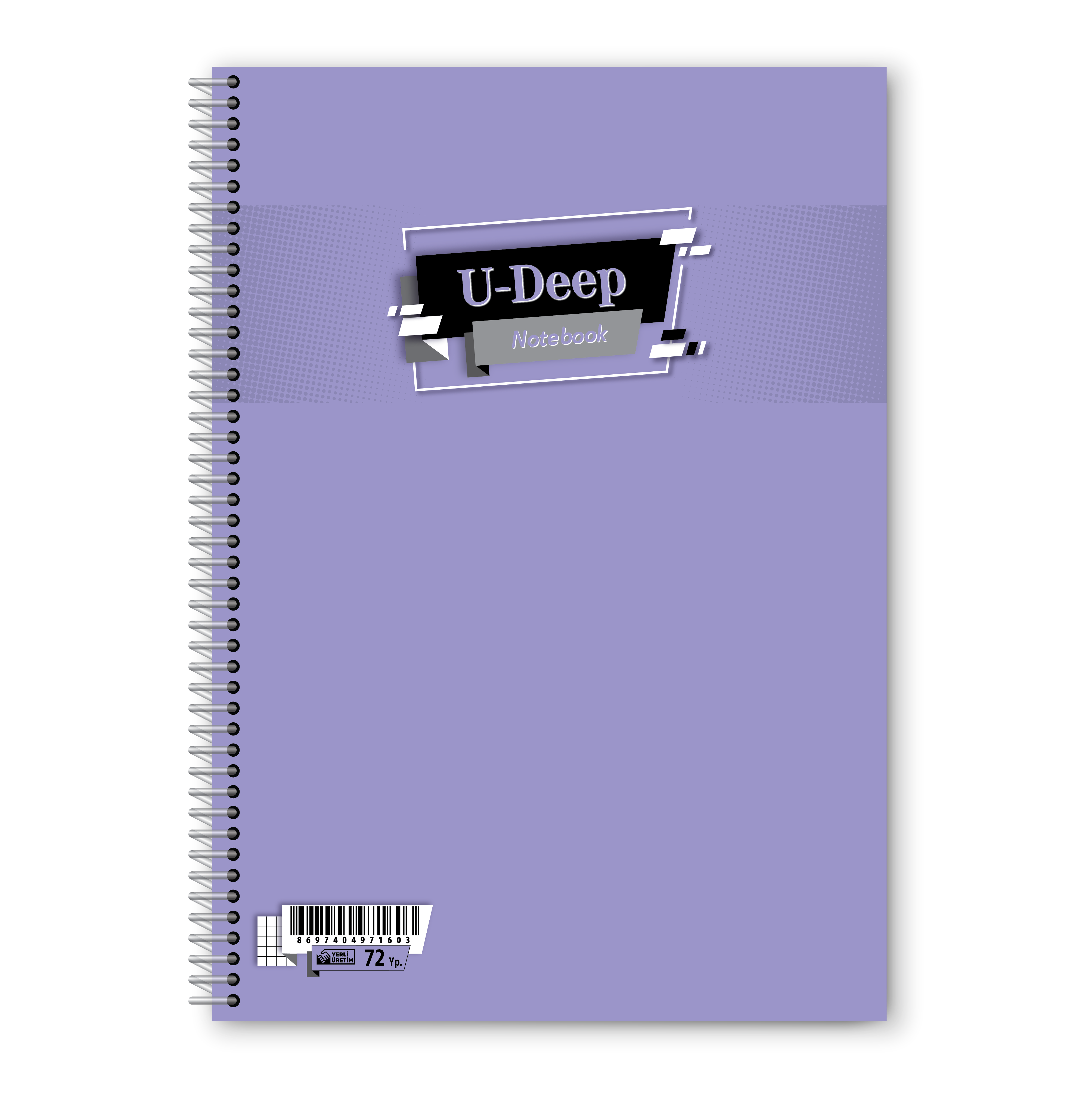 Umut A4 120-1 U-Deep Spralli Pp Ekstra Çizgili
