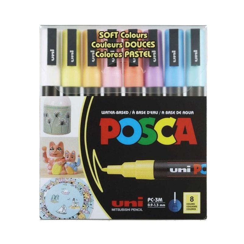 Uni Posca 0.9-1.3 Subazlıpostermarkörü Softrenk8Li