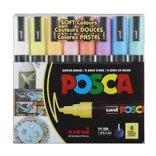 Uni POSCA 1.8-2.5 SuBazlıPosterMarkörüSotfRenk 8liUni POSCA 1.8-2.5 SuBazlıPosterMarkörüSotfRenk 8li - Kirtasiyem.netPoster Markörü