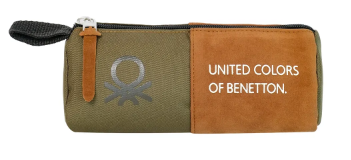 United Colors Of Benetton. Sofistike Erkek Çocuk Üçgen Kalemlik, / Haki 