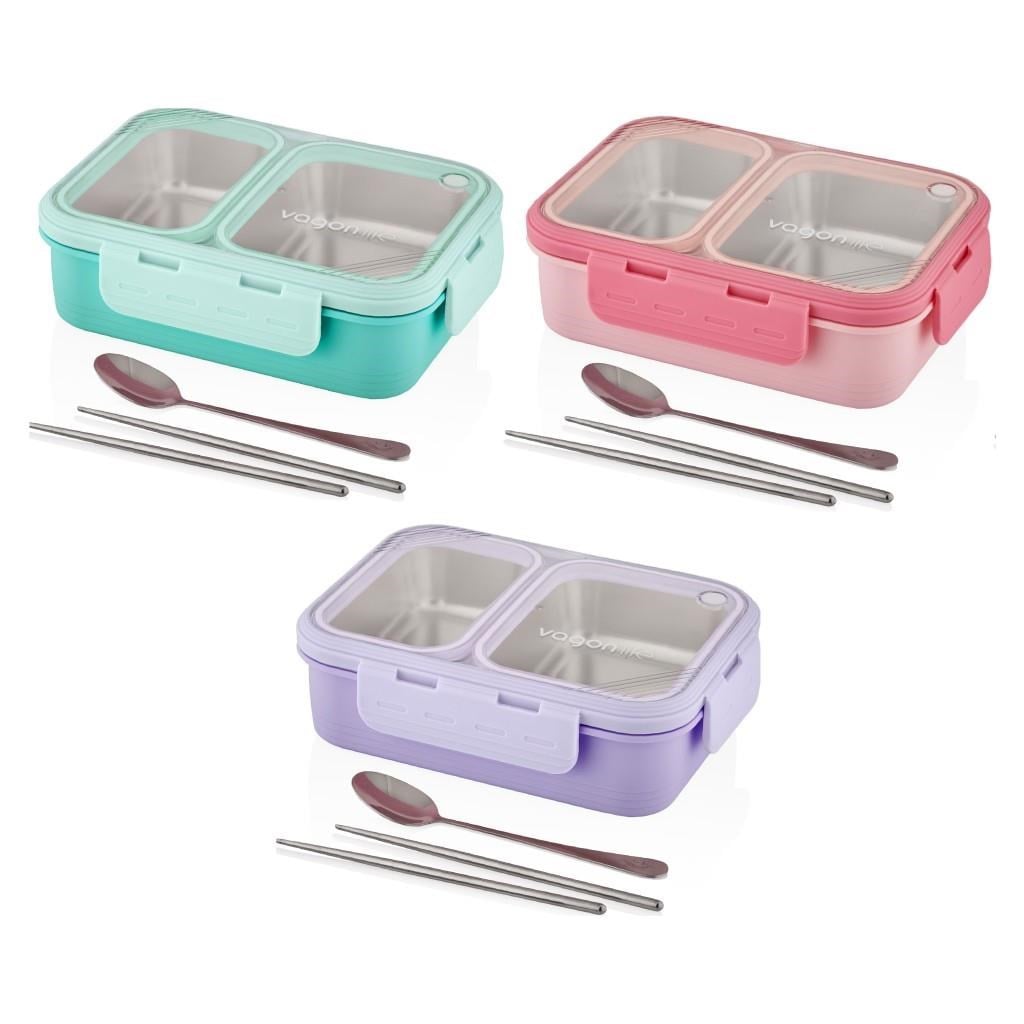 Vagonlife 700 Ml 2 Bölmeli Paslanmaz Çelik LunchboxBeslenme Çantaları