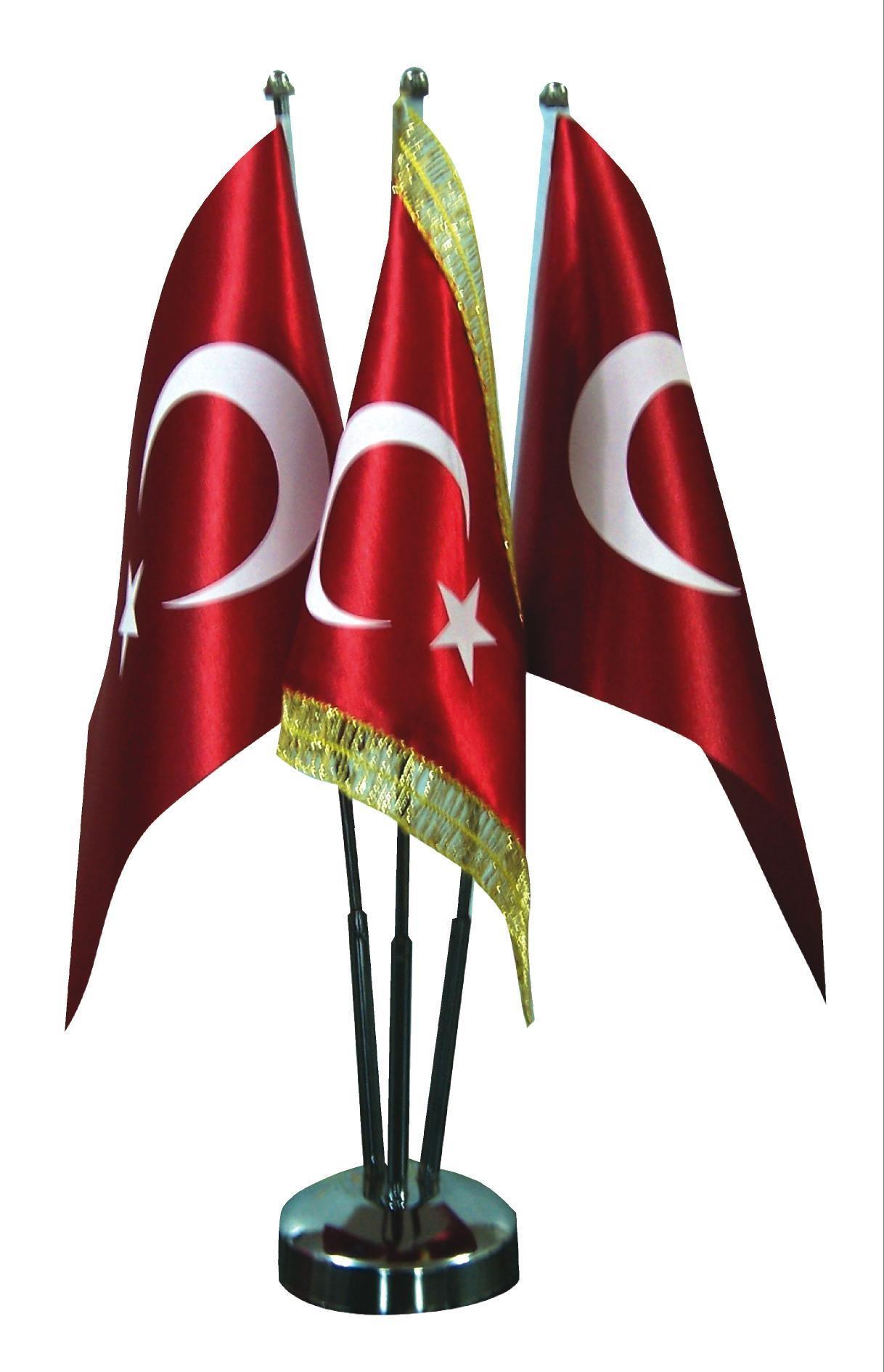 Vatan Bayrak Direği Üçlü KromVatan Bayrak Direği Üçlü Krom - Kirtasiyem NetBayraklar